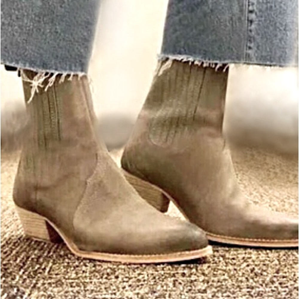 Free People Tan Ankle Boots NWOB